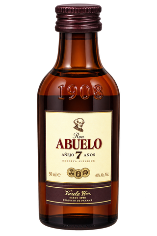 Mini botella de Ron Abuelo 7 Años